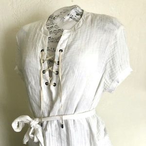 3/$20 Bloomingdales Three dots white dress M